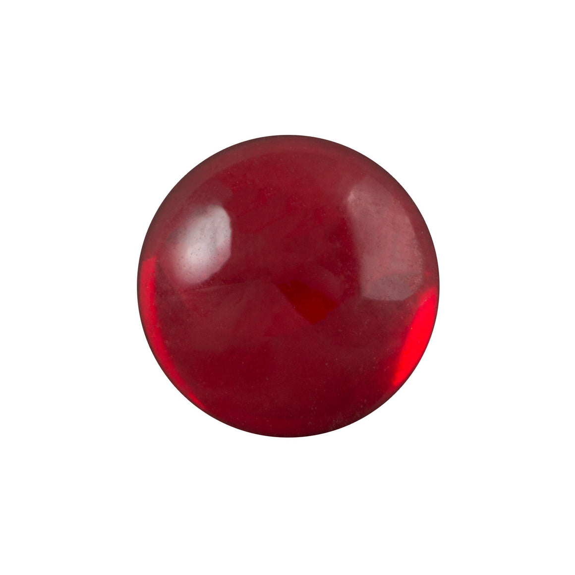 15mm Translucent Ruby Foiled Glass Round Cabochons (4) cab2007A