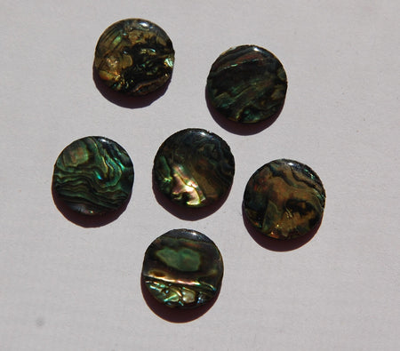 Vintage Paua Shell Cabochons 15mm cab725B