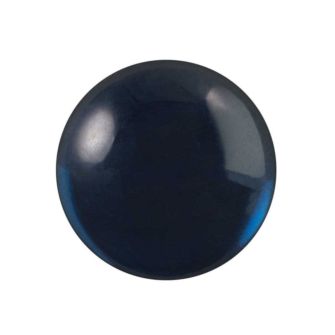 20mm Translucent Montana Blue Foiled Glass Round Cabochons (1) cab2009U
