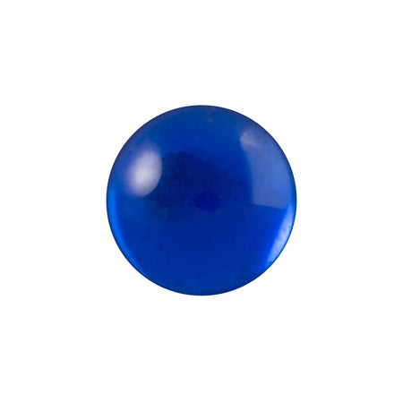 13mm Translucent Sapphire Foiled Glass Round Cabochons (4) cab2006L
