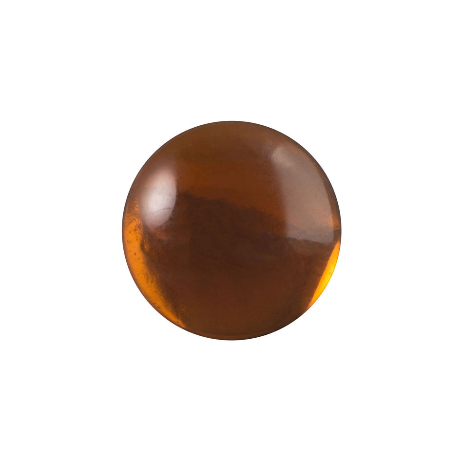 13mm Translucent Smokey Topaz Foiled Glass Round Cabochons (4) cab2006W