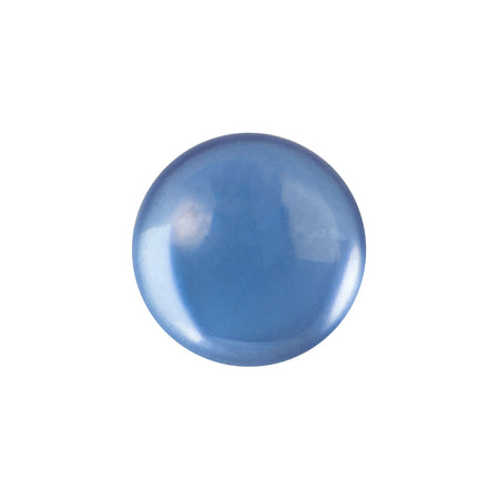 13mm Translucent Light Sapphire Foiled Glass Round Cabochons (4) 13mm cab2006H