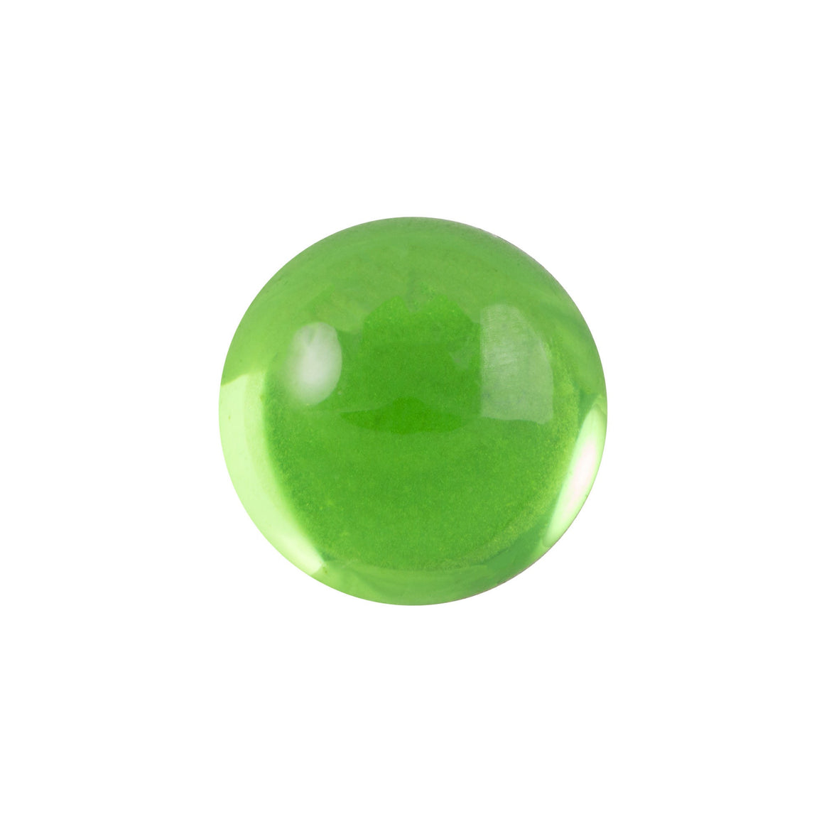 13mm Translucent Peridot Foiled Glass Round Cabochons (4) cab2006C
