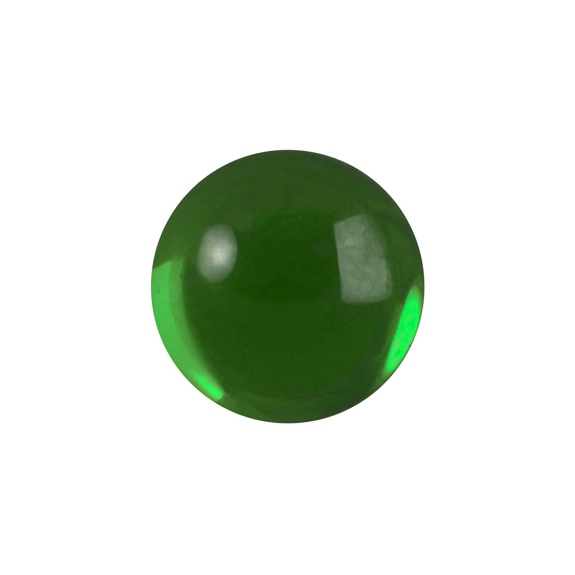 13mm Translucent Turmaline Foiled Glass Round Cabochons (4) cab2006T