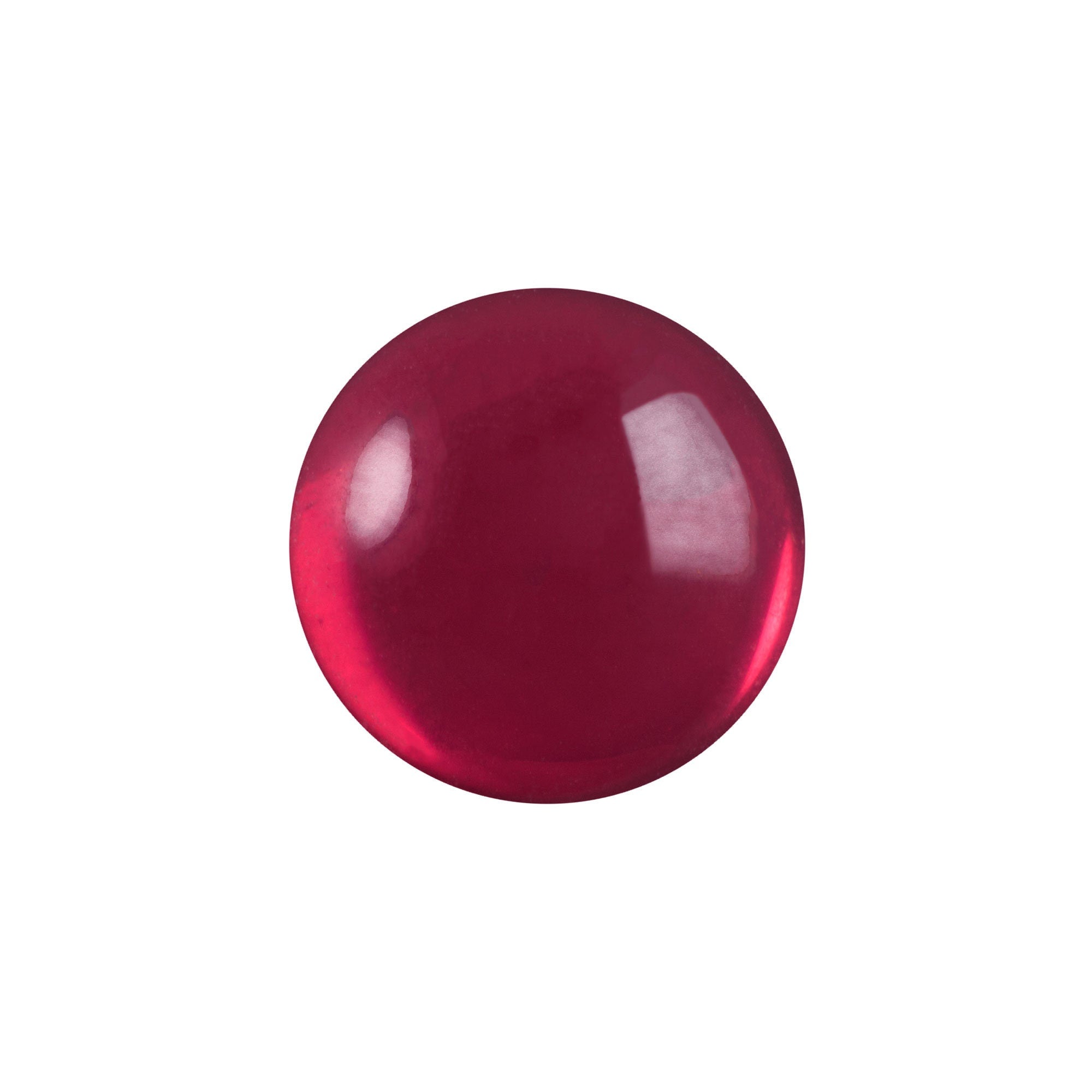 13mm Translucent Fuchsia Foiled Glass Round Cabochons (4) cab2006R
