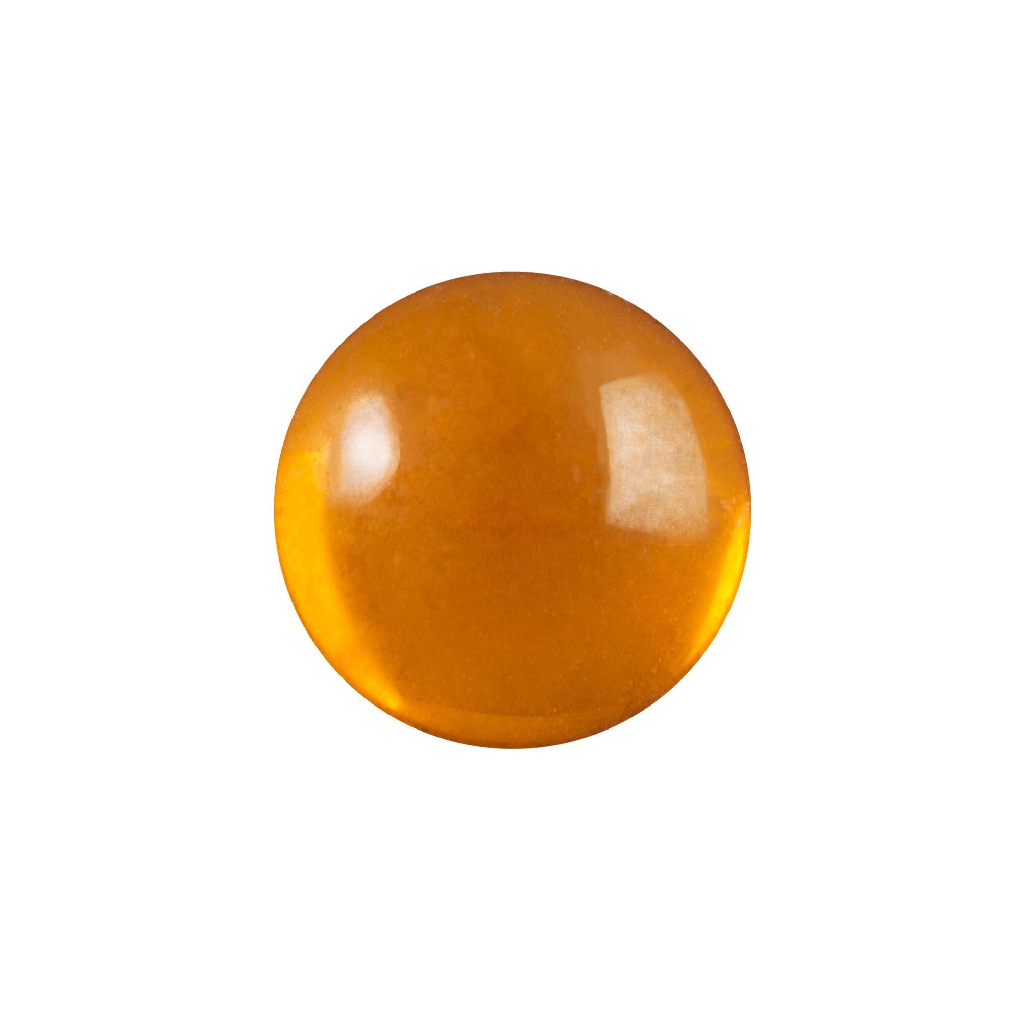 13mm Translucent Topaz Foiled Glass Round Cabochons (4) cab2006E