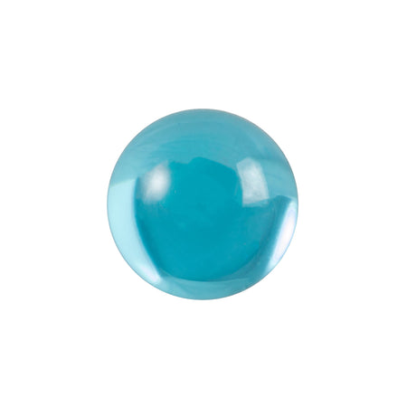 13mm Translucent Aqua Foiled Glass Round Cabochons (4) cab2006J