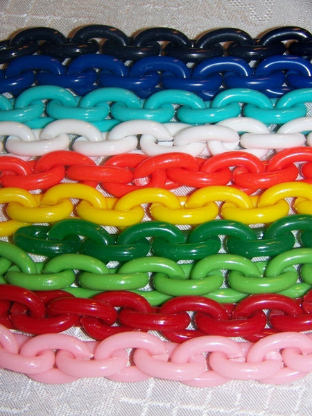 Assorted Colors Small Plastic Linking Links SM (30) bds606