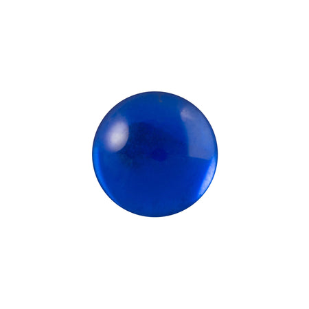 11mm Translucent Sapphire Foiled Glass Round Cabochons (6) cab2005L