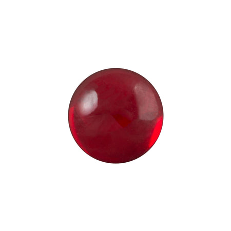 11mm Translucent Ruby Foiled Glass Round Cabochons (6) cab2005A