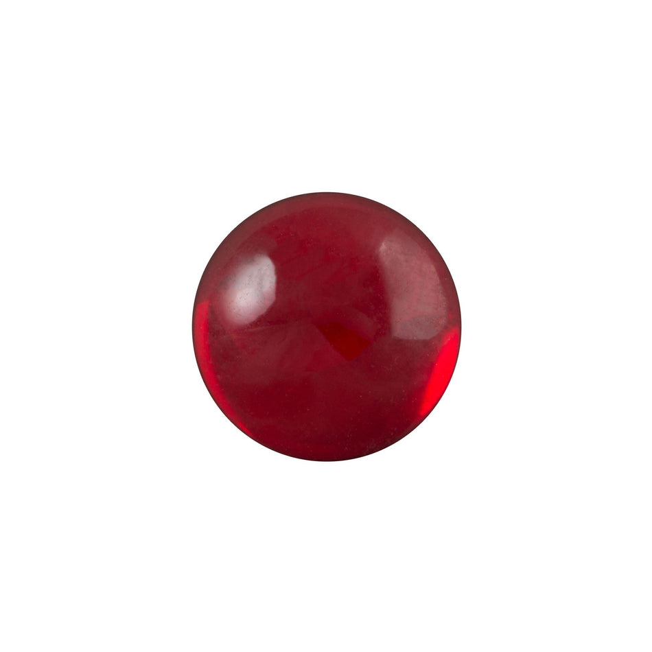 11mm Translucent Ruby Foiled Glass Round Cabochons (6) cab2005A