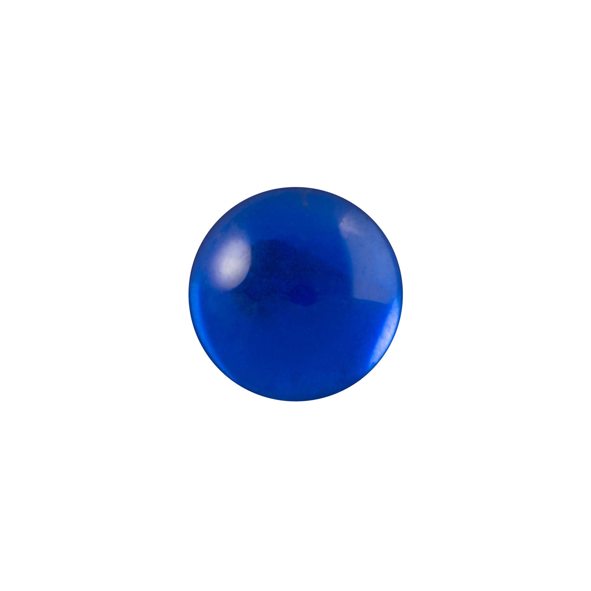 9mm Translucent Sapphire Foiled Glass Round Cabochons (10) cab2004L