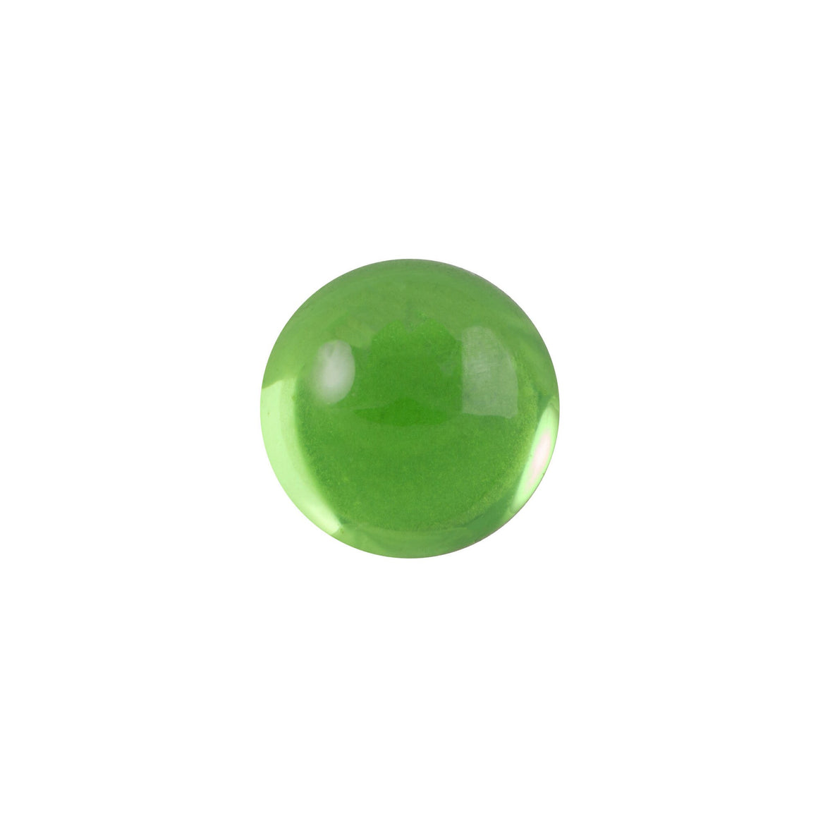 9mm Translucent Peridot Foiled Glass Round Cabochons (10) Cab2004C