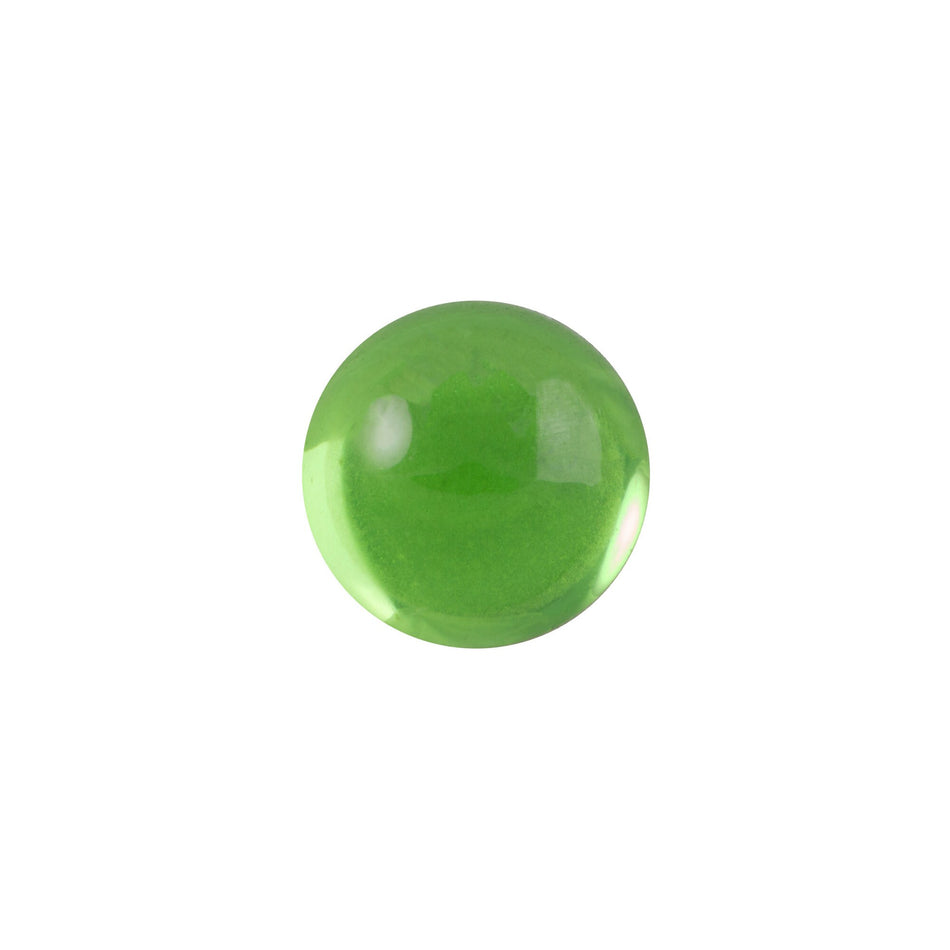 9mm Translucent Peridot Foiled Glass Round Cabochons (10) Cab2004C