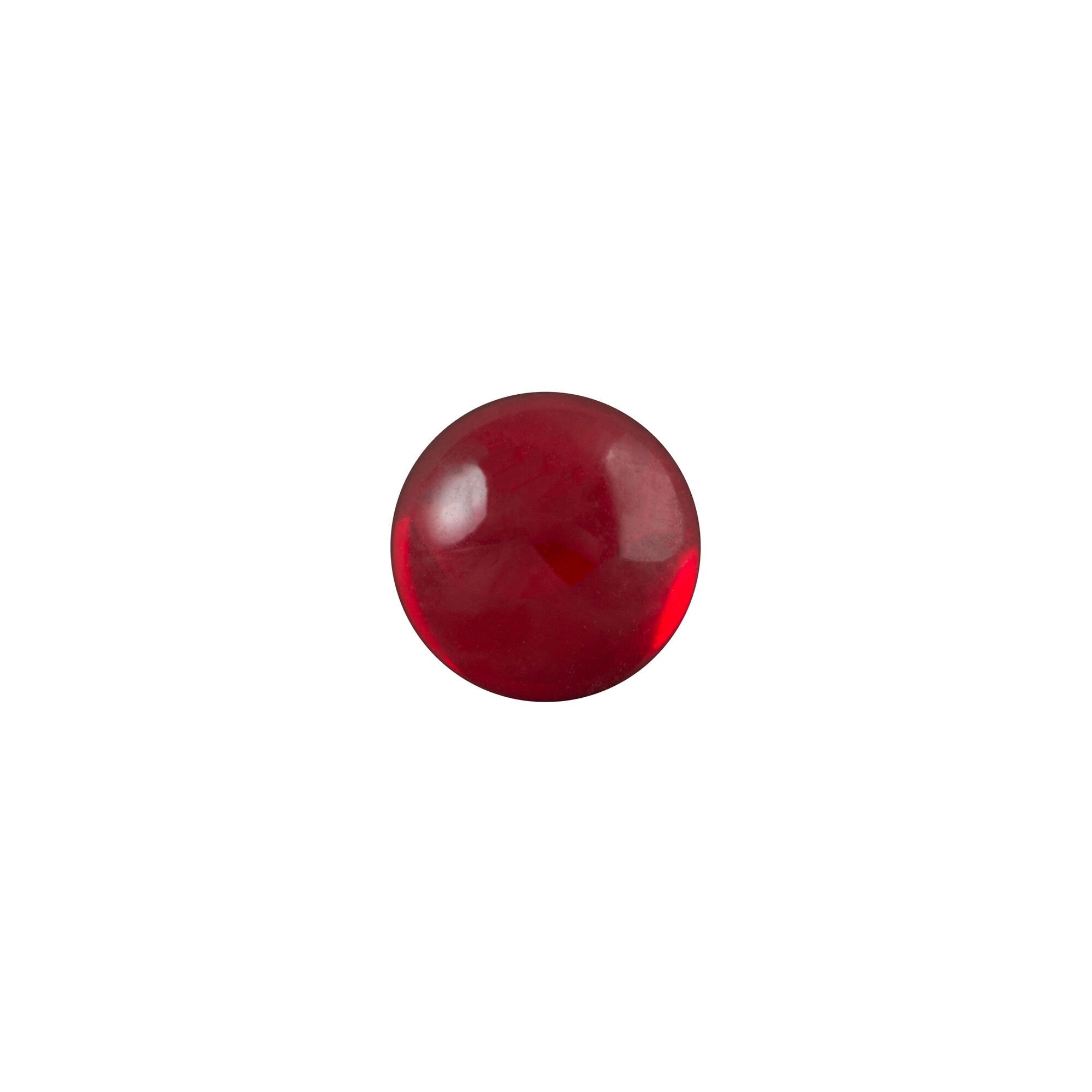 7mm Translucent Ruby Foiled Glass Round Cabochons (16) cab2003A