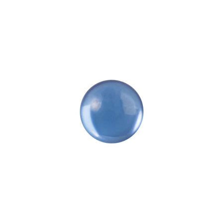 7mm Translucent Light Sapphire Foiled Glass Round Cabochons (16) cab2003H