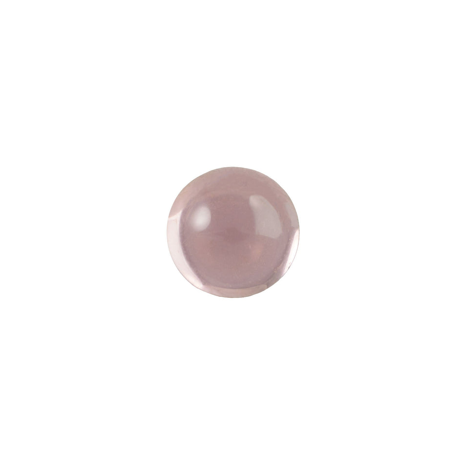 7mm Translucent Light Amethyst Foiled Glass Round Cabochons (16) cab2003N