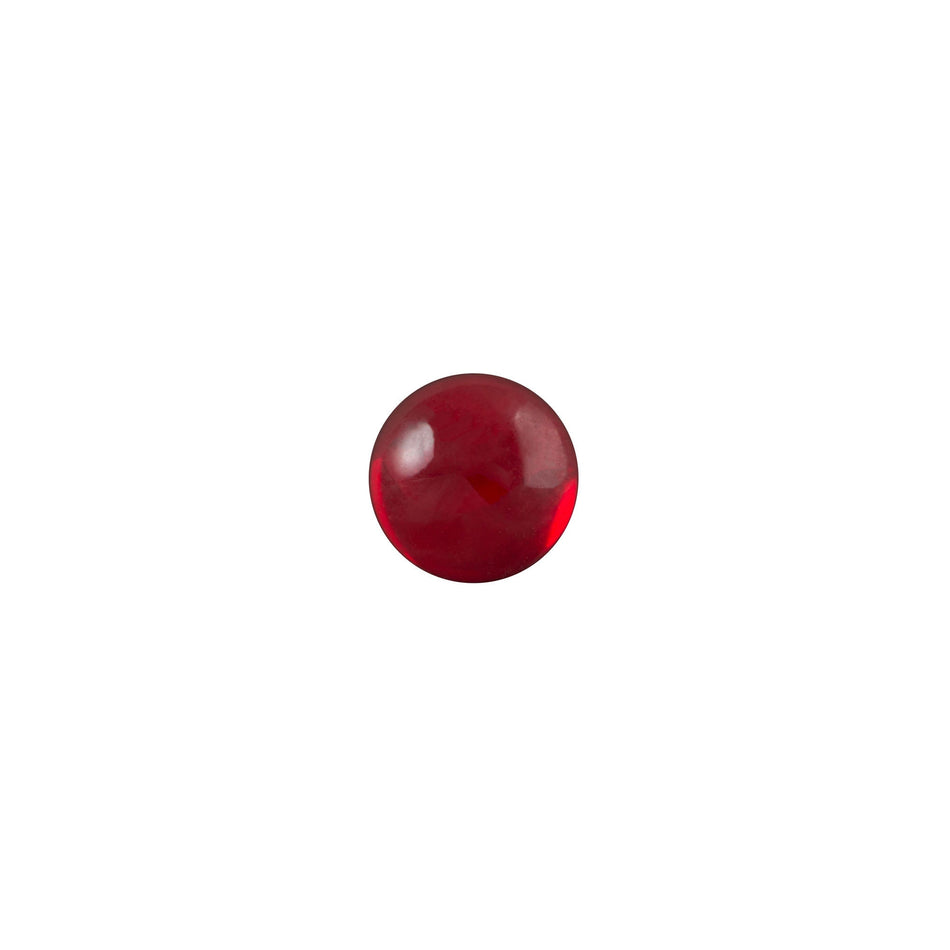5mm Translucent Ruby Foiled Glass Round Cabochons (24) cab2002A