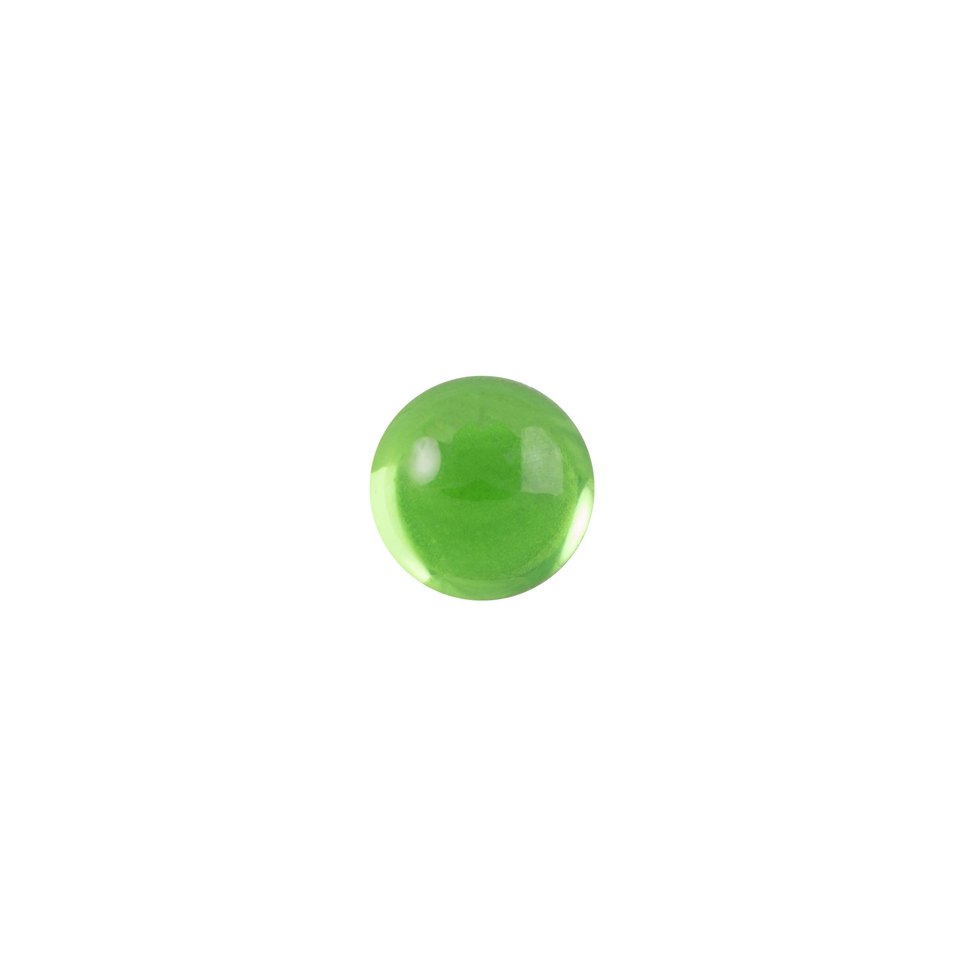 5mm Translucent Peridot Foiled Glass Round Cabochons (24) cab2002C