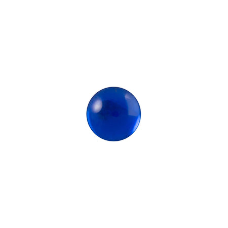 6mm Translucent Sapphire Foiled Glass Round Cabochons (24) cab700M