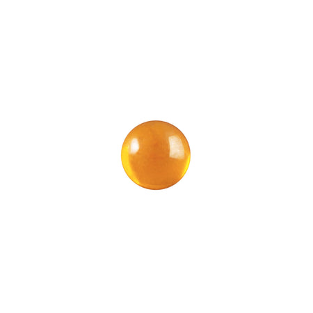 6mm Translucent Topaz Foiled Glass Round Cabochons (24) cab700DD