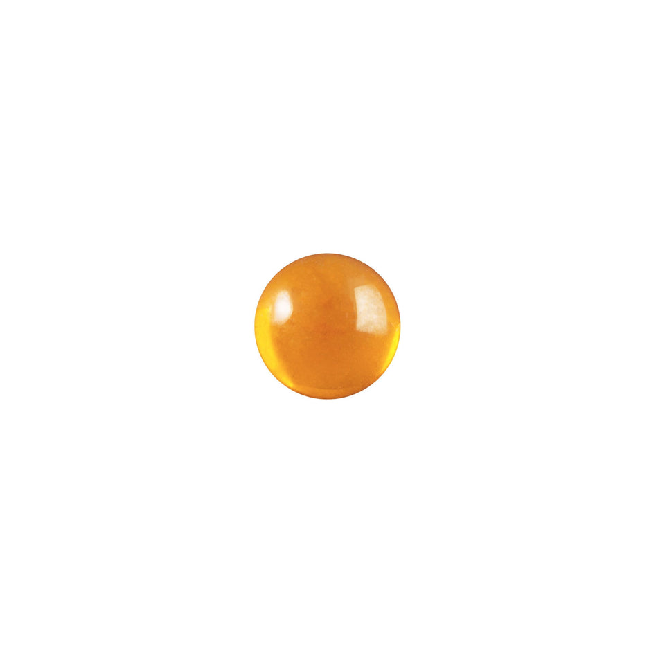 6mm Translucent Topaz Foiled Glass Round Cabochons (24) cab700DD