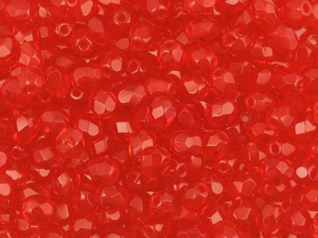 4mm Hyacinth Czech Faceted Firepolish Glass Beads (50)