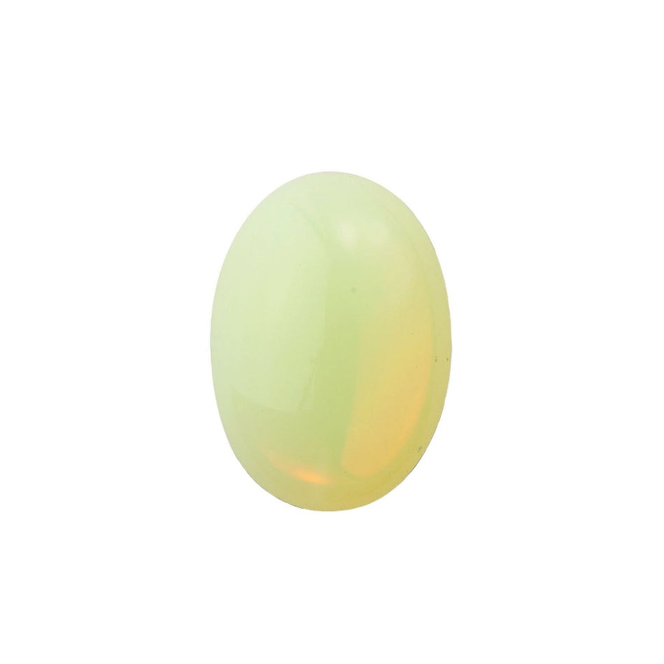 Yellow Opal Foiled Glass Oval Cabochons 18x13mm (2) cab5005AB