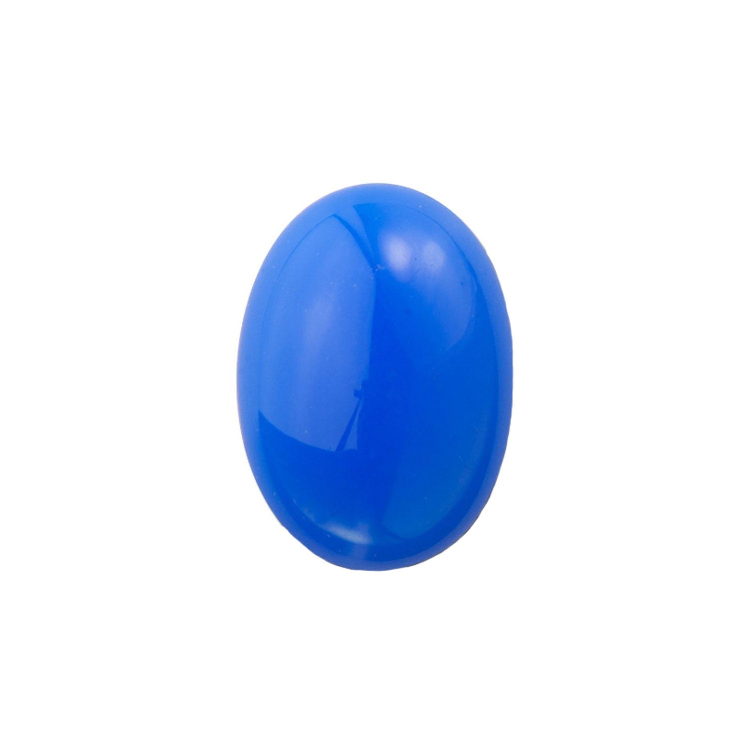 Blue Opal Foiled Glass Oval Cabochons 18x13mm (2) cab5005AC