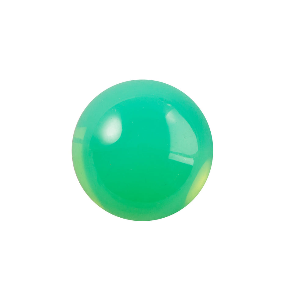 Green Opal Foiled Glass Round Cabochon 13mm (4) cab3006AA