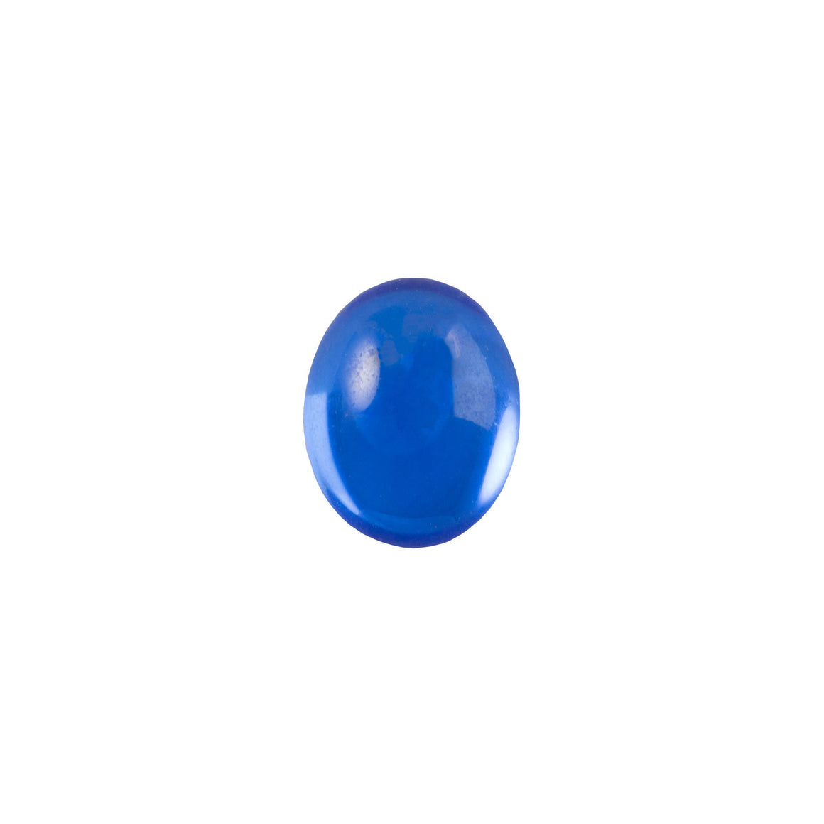 10x8mm Translucent Sapphire Foiled Glass Oval Cabochons (8) cab4002L
