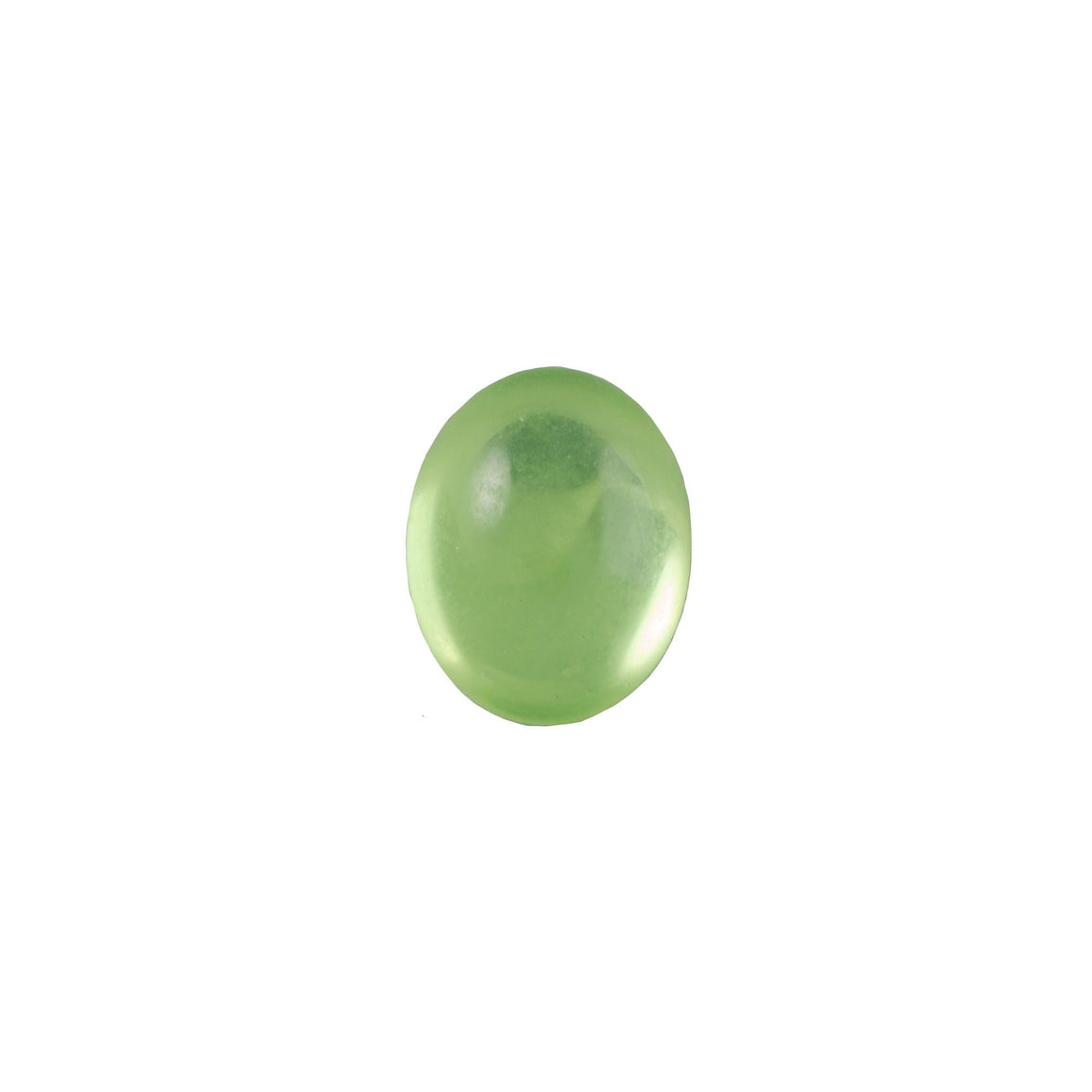 10x8mm Translucent Peridot Foiled Glass Oval Cabochons (8) cab4002C