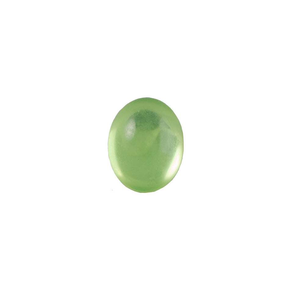 10x8mm Translucent Peridot Foiled Glass Oval Cabochons (8) cab4002C