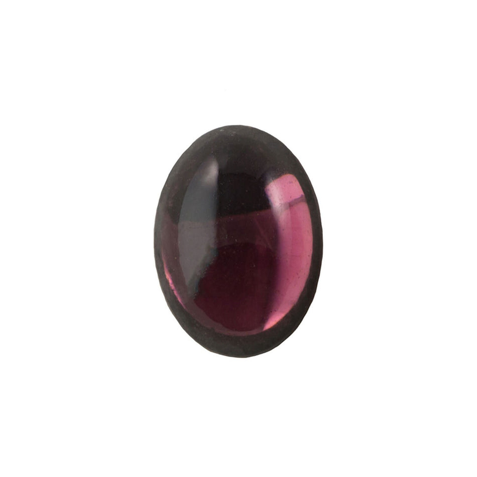 18x13mm Translucent Amethyst Foiled Glass Oval Cabochons (2) cab4005D