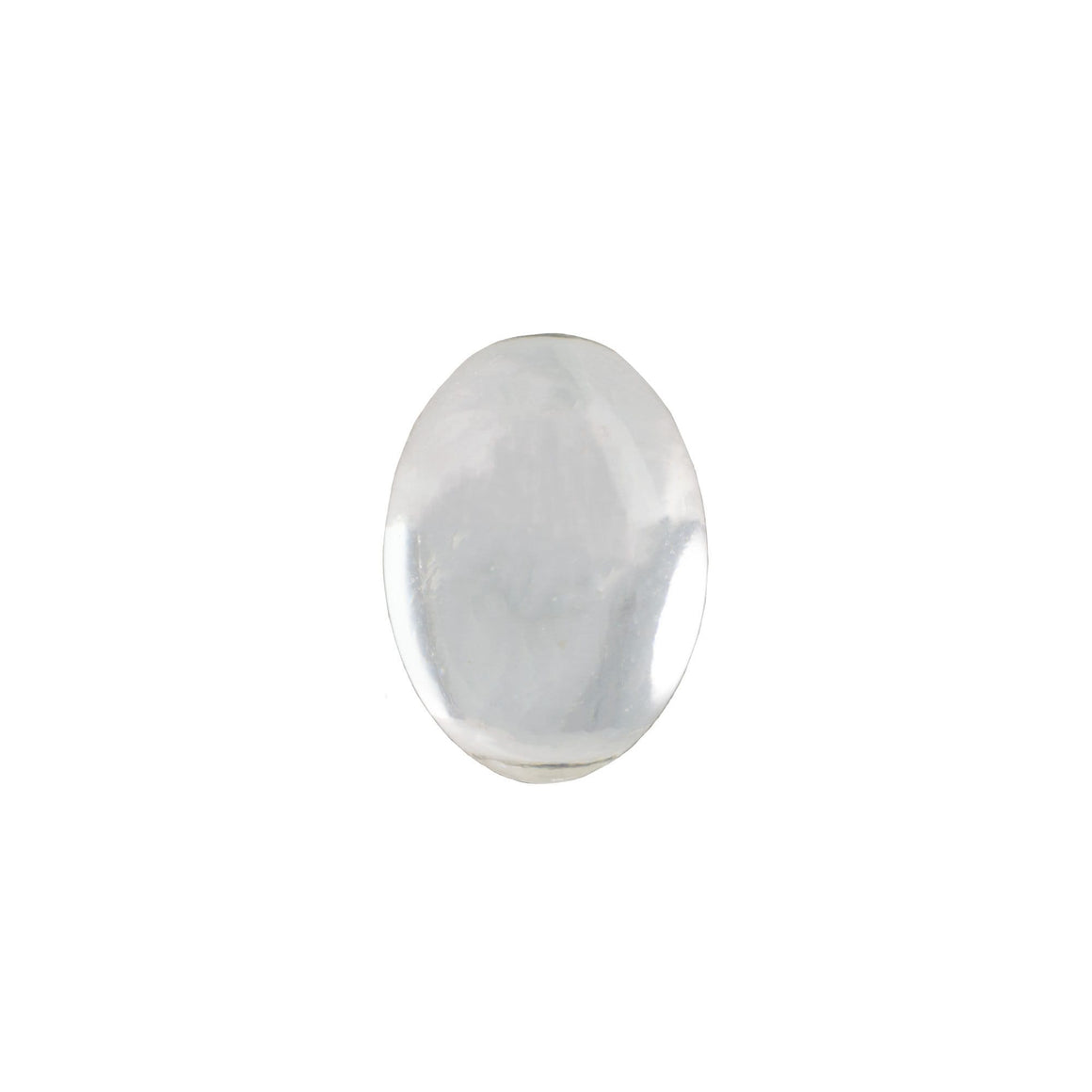 14x10mm Translucent Crystal Foiled Glass Oval Cabochons (4) cab4004M