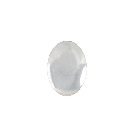 14x10mm Translucent Crystal Foiled Glass Oval Cabochons (4) cab4004M