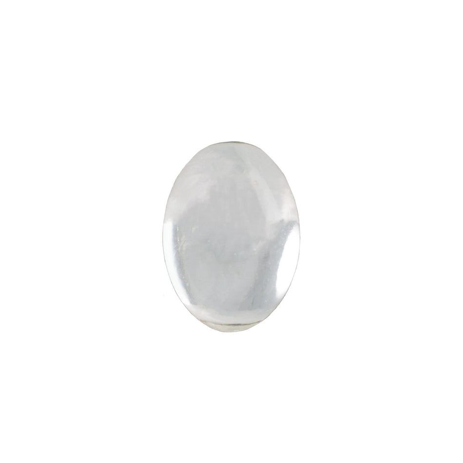 14x10mm Translucent Crystal Foiled Glass Oval Cabochons (4) cab4004M