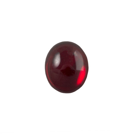 12x10mm Translucent Ruby Foiled Glass Oval Cabochons (6) cab4003A
