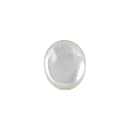 12x10mm Translucent Crystal Foiled Glass Oval Cabochons (6) cab4003M