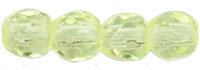 3mm Jonquil Czech Faceted Firepolish Glass Beads (50)