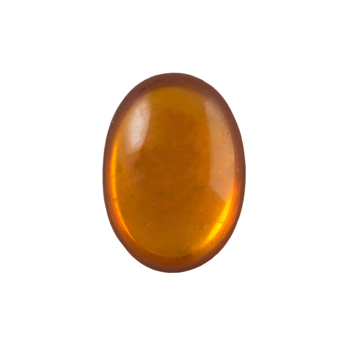 25x18mm Translucent Topaz Foiled Glass Oval Cabochons (1) cab4006E