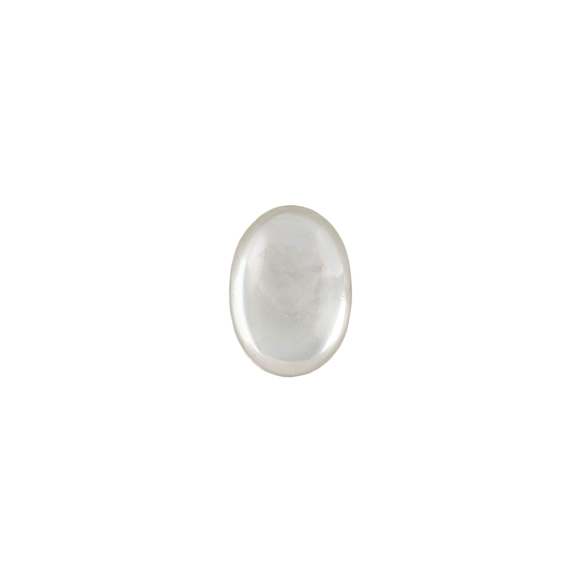 8x6mm Translucent Crystal Foiled Glass Oval Cabochons (12) cab4001M