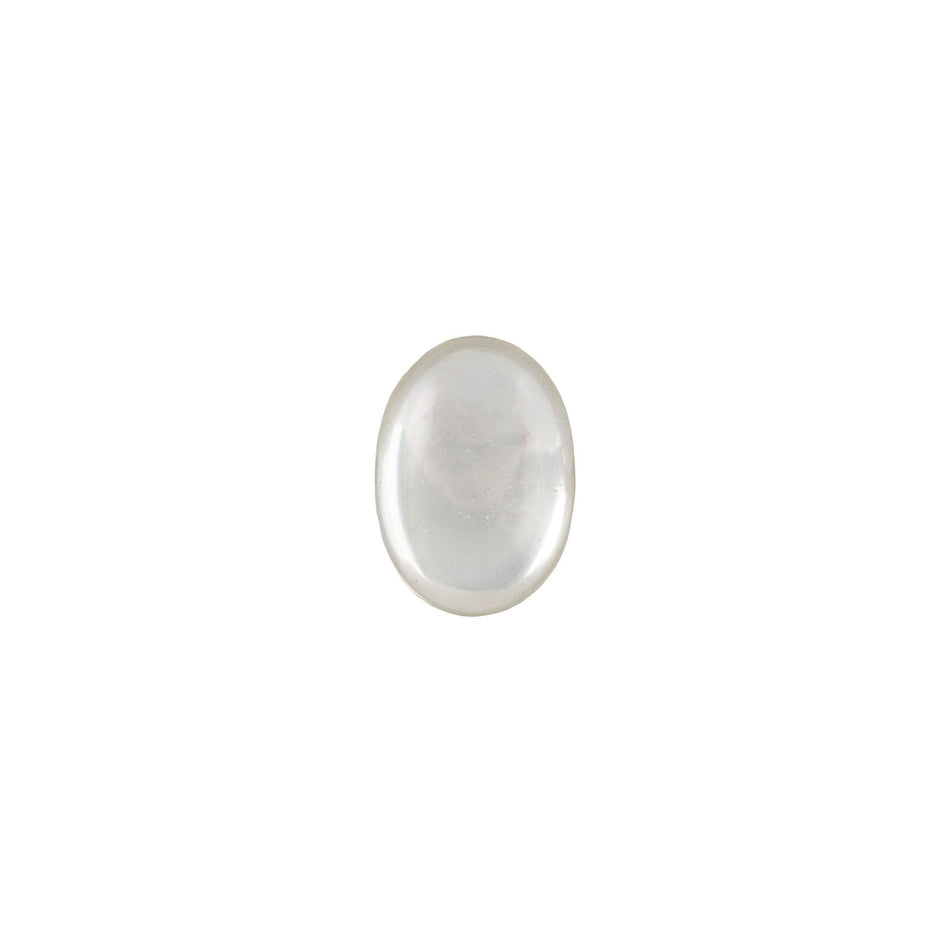 8x6mm Translucent Crystal Foiled Glass Oval Cabochons (12) cab4001M