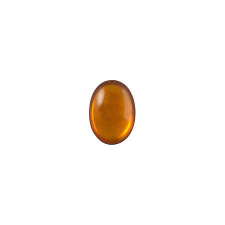 8x6mm Translucent Topaz Foiled Glass Oval Cabochons (12) cab4001E