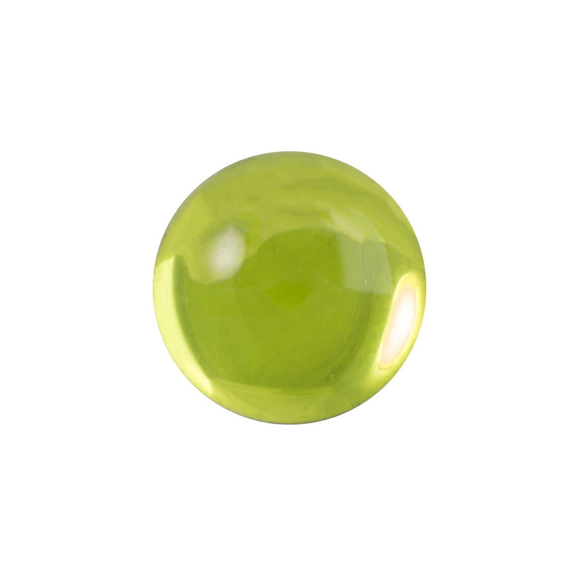 13mm Translucent Light Olivine Foiled Glass Oval Cabochons (4) cab2006Q