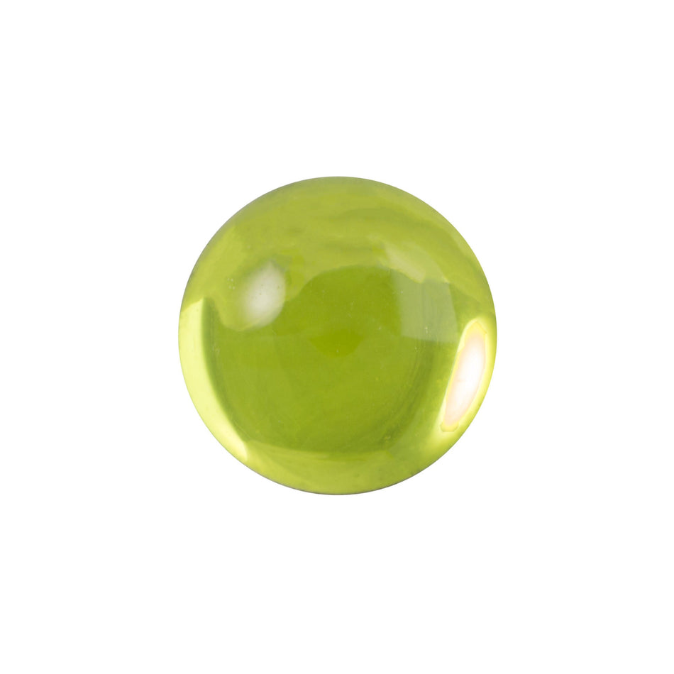 13mm Translucent Light Olivine Foiled Glass Oval Cabochons (4) cab2006Q