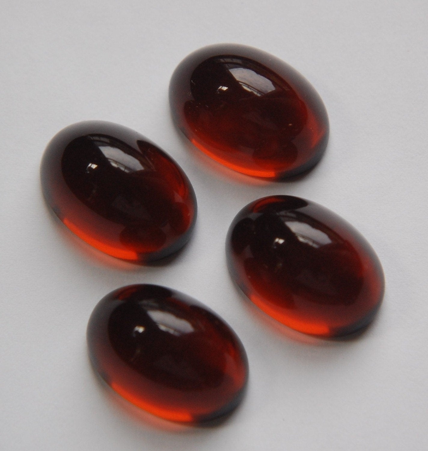 Vintage German High Dome Topaz Cabochons 25mm x 18mm cab588A