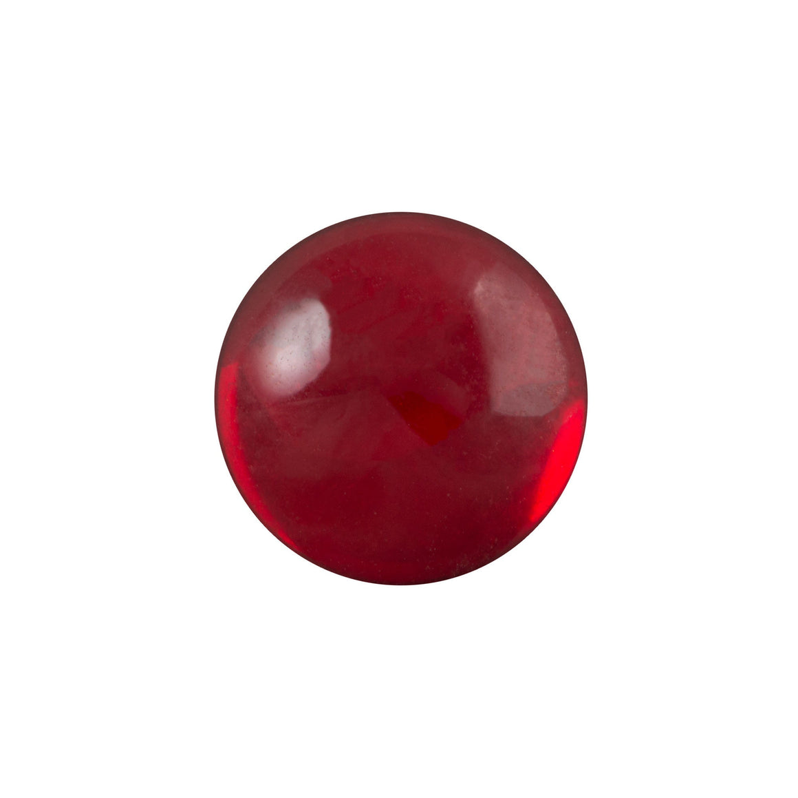 13mm Translucent Ruby Glass Foiled Round Cabochons (4) cab2006A