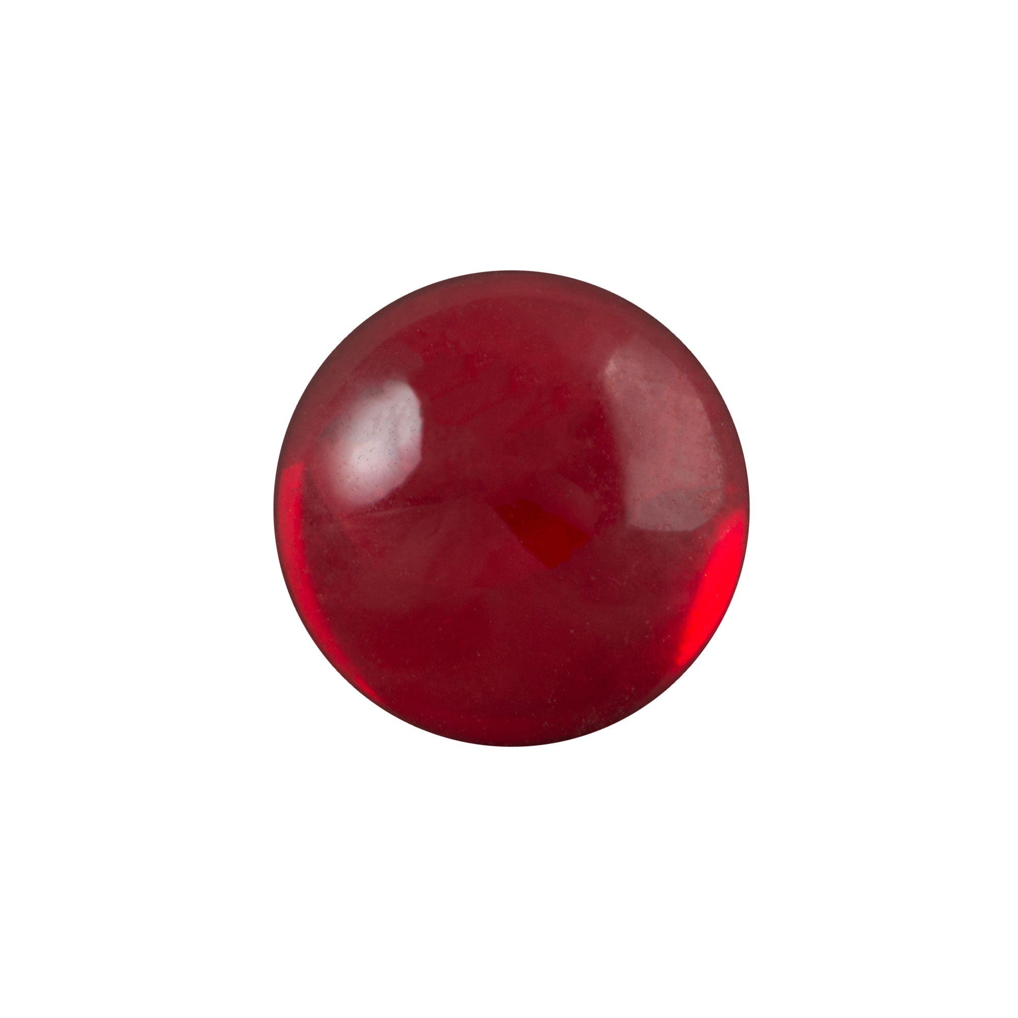 13mm Translucent Ruby Glass Foiled Round Cabochons (4) cab2006A