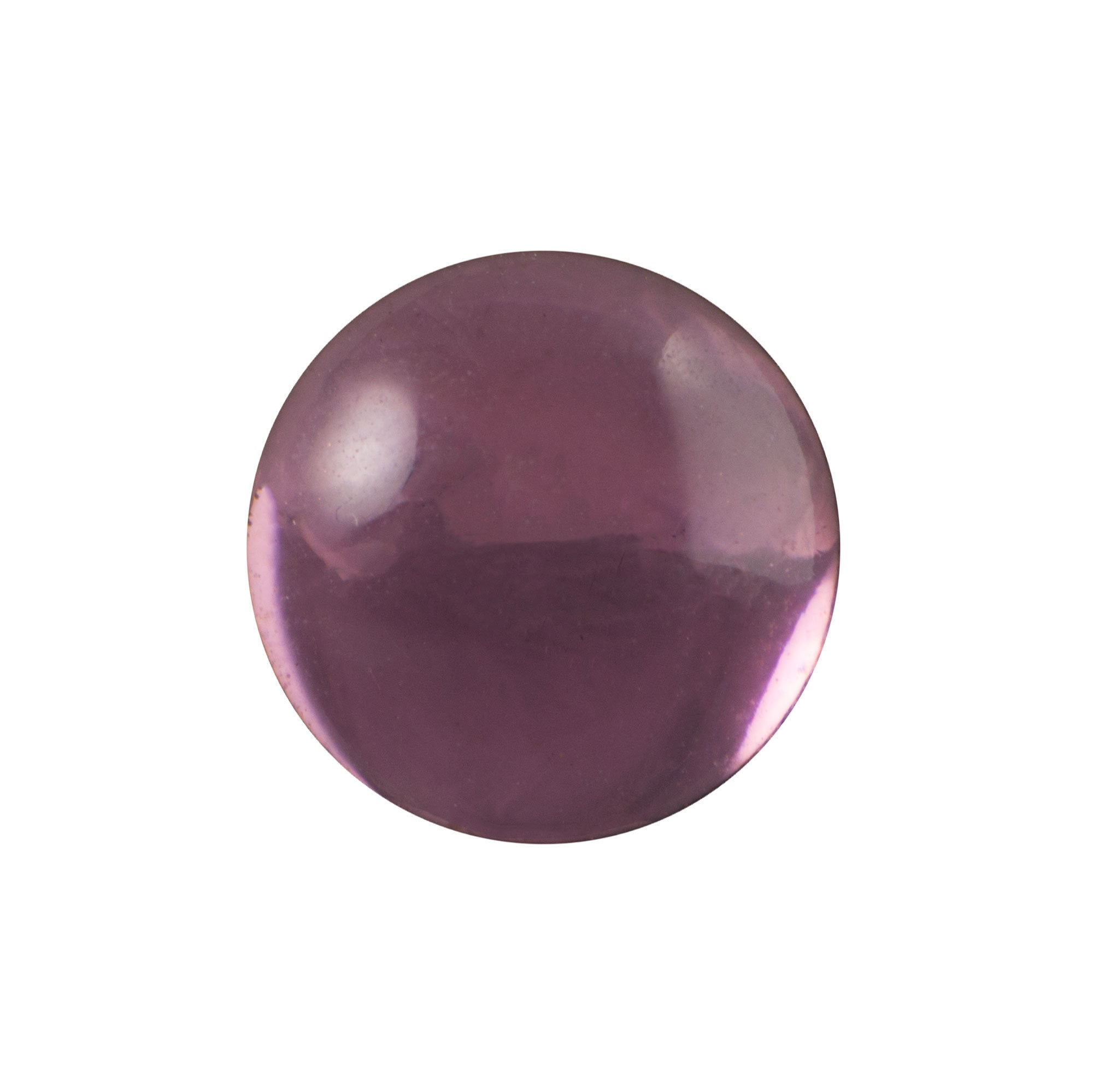 15mm Translucent Light Amethyst Foiled Glass Round Cabochons (4) cab2007N